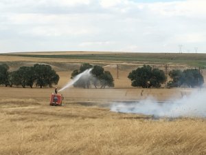 Kulu'da ekin yangını