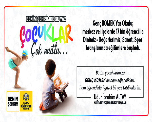 Konya Büyükşehir'den Yaz okulu