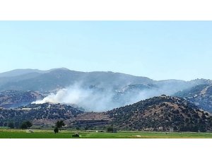 Aydın’da askeri kışlada örtü yangını