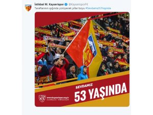 Kayserispor 53 yaşında