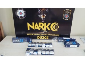 Sigara paketinin içinden uyuşturucu çıktı