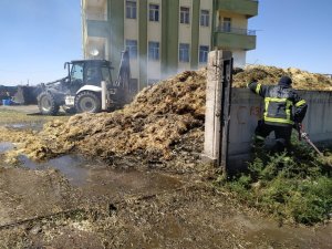 Aksaray’da saman yangını korkuttu