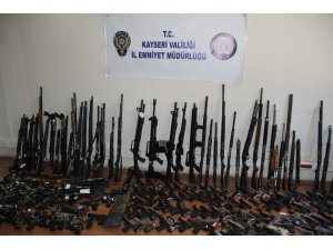 Son 3 ayda 304 adet silah ele geçirildi