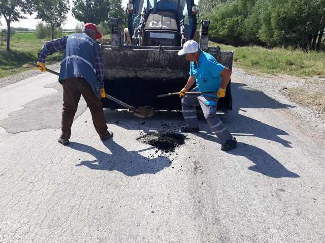 Çumra’da yol çalışması