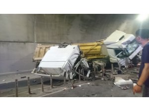 Sabiha Gökçen Havalimanı bağlantı yolundaki tünelde feci kaza