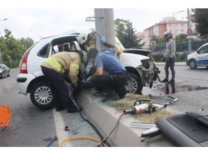 Kazada anne oğul ölümden döndü