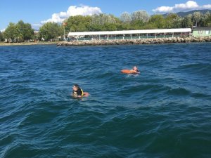 Göldeki can pazarı kameraya böyle yansıdı...