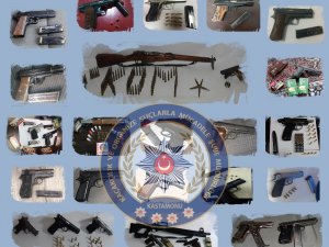 Kastamonu emniyetinden silah kaçakçılarına operasyon