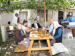 Halkapınar Kaymakamı gazileri ziyaret etti