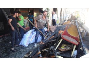 Şanlıurfa’da kafede çıkan yangın korkuttu