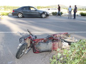 Konya'da otomobilin çarptığı elektrikli bisikletin sürücüsü öldü