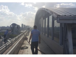 Başkentte depo yangını