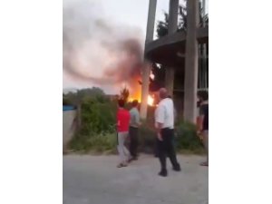 Hatay’da korkutan ev yangını