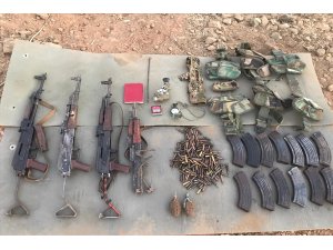 Pençe Harekâtı ile Terör Örgütü PKK’nın mühimmat ve yaşam malzemeleri imha ediliyor