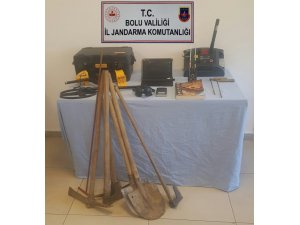 Bolu’da, kaçak kazı operasyonu: 4 gözaltı