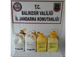 Gönen’de sahte tarım ilacı operasyonu