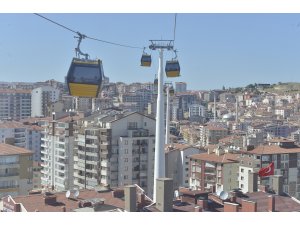 Başkentte teleferik hattında bakım çalışması