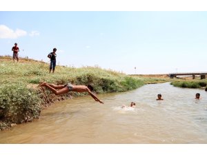 Sıcaktan bunalan vatandaşlar parklarda serinliyor