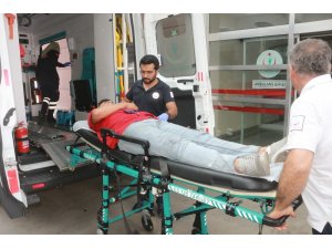 Devrilen elektrikli bisikletin sürücüsü yaralandı