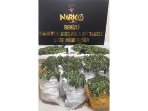 Denizli'de "drone" destekli uyuşturucu operasyonu