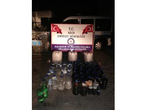 Kilis’te kaçak içki operasyonu