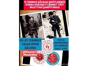 Kübra Doğanay ve Cennet Yiğit Muaythai Şampiyonası 20-21 Temmuz’da Yapılacak