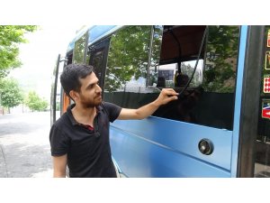 Maltepe’de minibüs faresi kamerada