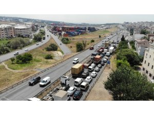 Beylikdüzü, Ambarlı Liman yolunu kilitleyen kaza