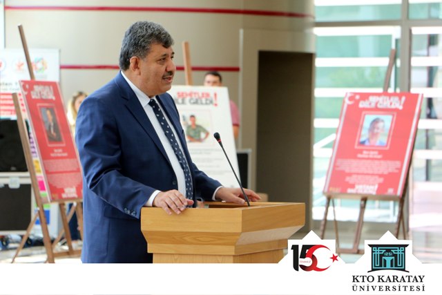 KTO Karatay’da “Şehitler Dile Geldi” sergisi