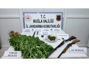 Jandarmadan Yatağan’da esrar ve tarihi eser operasyonu