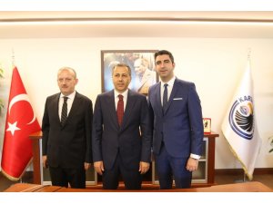 Vali Ali Yerlikaya’dan Başkan Gökhan Yüksel’e tebrik ziyareti