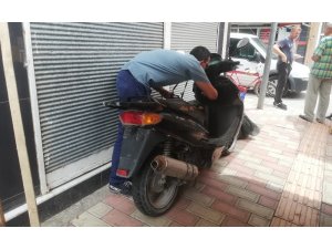 Çalınan motosikletini 150 metre ileride buldu