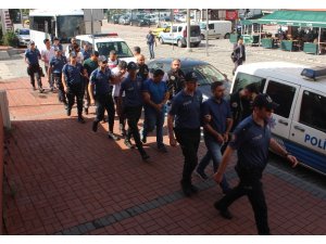FETÖ operasyonunda gözaltına alınan 7 asker adliyeye sevk edildi