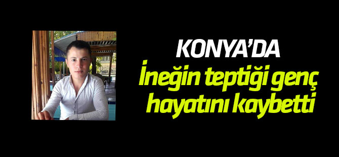 İneğin teptiği genç hayatını kaybetti
