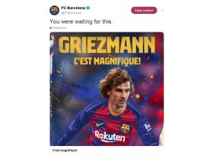 Barcelona, Griezmann’ı kadrosuna kattı