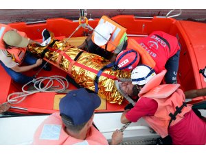 Türkiye'nin en büyük feribotunda gerçeği aratmayan tatbikat