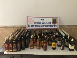 Akşehir'de kaçak içki operasyonu