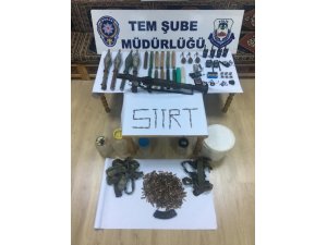Siirt’te terör operasyonunda çok sayıda mühimmat ele geçirildi