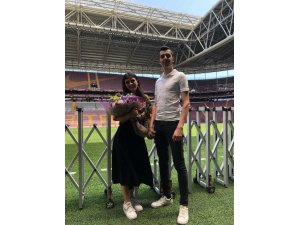 Türk Telekom Stadyumu’nda evlilik teklifi