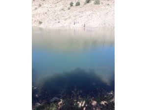 Gölete giren genç kayboldu