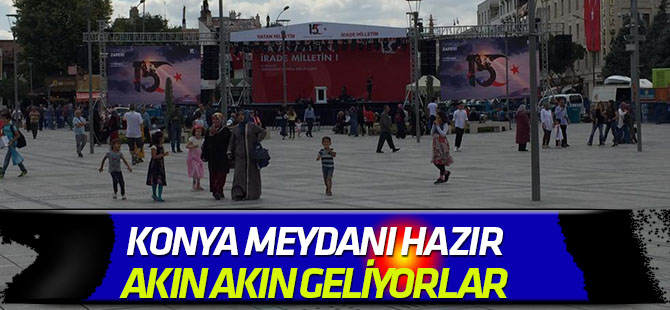 Konya Mevlana Meydanı hazır!