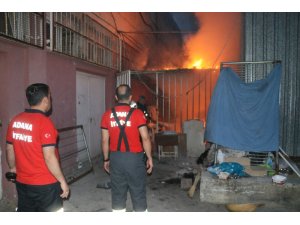 Stadyumda korkutan yangın