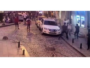 İstanbul’un göbeğinde şehir magandalarının estirdiği terör kamerada