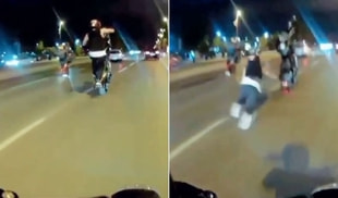 Tek teker şovu korkuttu