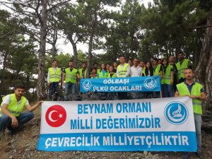 Beynam Ormanı'nda çevre temizliği yapıldı