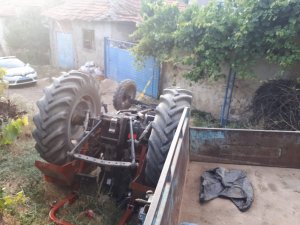 Şuhut’ta traktör kazası, 1 yaralı