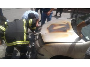 Tarsus’ta araç yangını