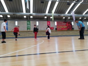 Özel sporcular haftanın 4 günü spor yapıyor