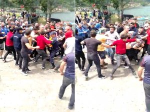 Uzungöl’de ’Irak Kürt Bölgesel Yönetimi’ bayrağı PKK paçavrası sanılınca ortalık karıştı