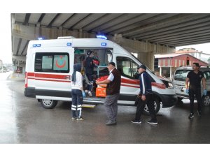 Bafra’da trafik kazası: 1 yaralı